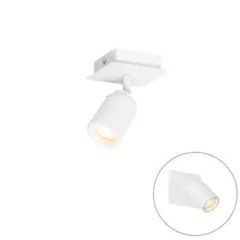 Lampenlicht.nl Moderne badkamer spot wit vierkant ip44 - ducha aanbieding