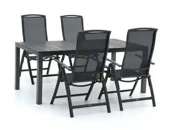 Kees Smit R&s design capri/fidenza 183cm dining tuinset 5-delig verstelbaar aanbieding