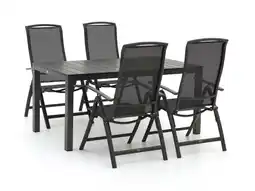 Kees Smit R&s design capri/fidenza 160cm dining tuinset 5-delig verstelbaar aanbieding