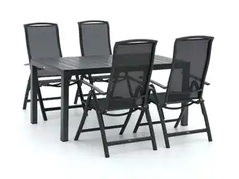 Kees Smit R&s design capri/fidenza 160cm dining tuinset 5-delig verstelbaar aanbieding