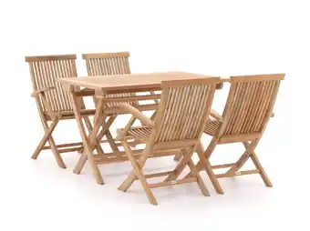 Kees Smit Sunyard leeds/preston 120cm dining tuinset 5-delig aanbieding