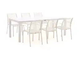 Kees Smit Apple bee hawaii/menzano 220cm dining tuinset 7-delig stapelbaar aanbieding