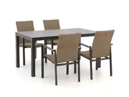 Kees Smit Manifesto villongo/menzano 160cm dining tuinset 5-delig stapelbaar aanbieding