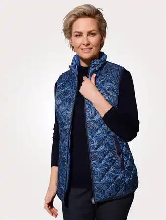 Klingel Keerbare bodywarmer met paisleyprint mona blauw/marine aanbieding