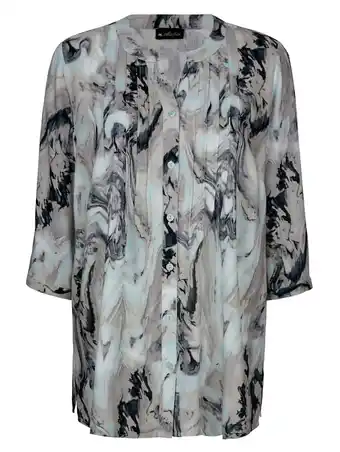 Klingel Blouse met grafisch dessin m. collection beige/mint/wit aanbieding