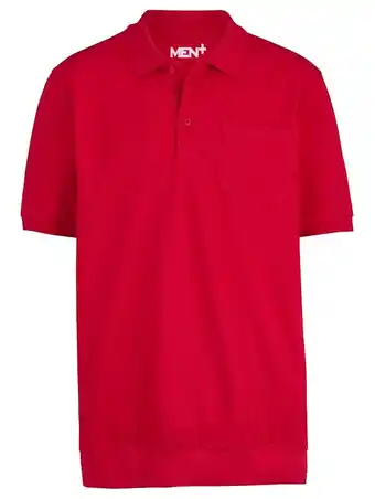 Klingel Poloshirt met speciale pasvorm men plus rood aanbieding