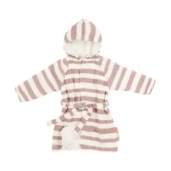 Babypark Done by deer stripes badjas powder 3-4 jaar aanbieding