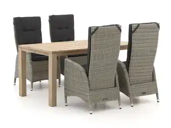 Kees Smit Intenso fabrizi/rough-s 160cm dining tuinset 5-delig verstelbaar aanbieding