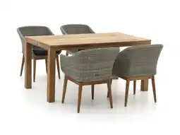 Kees Smit Intenso bordano/rough-s 160cm dining tuinset 5-delig aanbieding