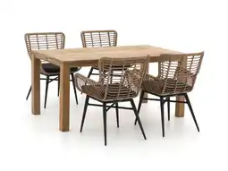 Kees Smit Intenso asti/rough-s 160cm dining tuinset 5-delig aanbieding