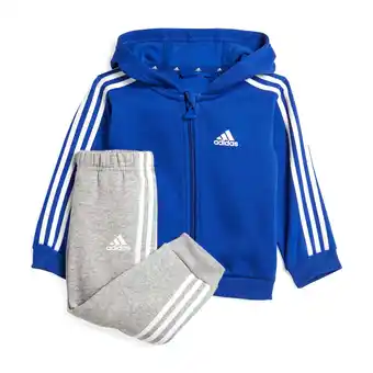 Plutosport Adidas 3-stripes fleece joggingpak junior aanbieding