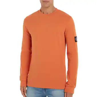 Plutosport Calvin klein waffle longsleeve shirt heren aanbieding