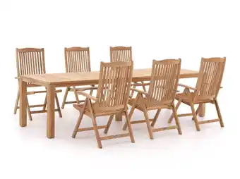 Kees Smit Sunyard veronica/oxford 300cm dining tuinset 7-delig verstelbaar aanbieding