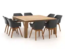 Kees Smit Hartman sophie/rough-x 170cm dining tuinset 9-delig aanbieding