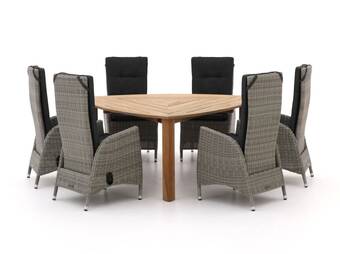 Kees Smit Intenso fabrizi/rough-s 170cm dining tuinset 7-delig verstelbaar aanbieding