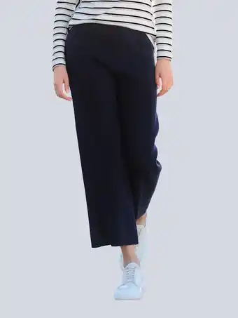 Klingel Gebreide broek met biesjes alba moda zwart aanbieding