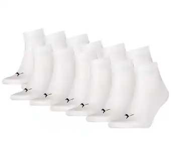 Plutosport Puma quarter plain sokken senior (12-pack) aanbieding