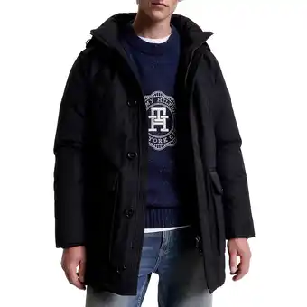 Plutosport Tommy hilfiger rocky padded down parka winterjas heren aanbieding