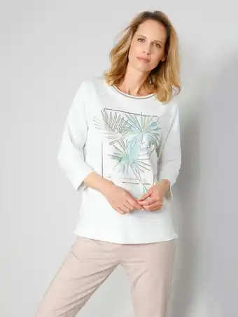 Klingel Sweatshirt met bloemenmotief mona ecru/groen aanbieding