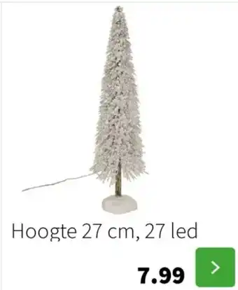 Intratuin Boom met lampjes Hoogte 27 cm, 27 led aanbieding