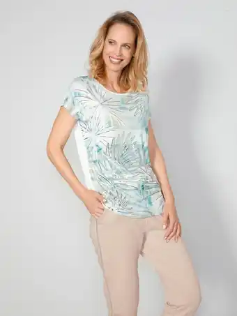 Klingel Shirt met bloemenprint mona ecru/groen aanbieding