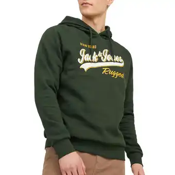 Plutosport Jack & jones essentials logo 2 hoodie heren aanbieding