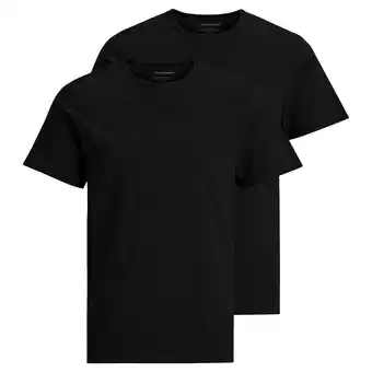 Plutosport Jack & jones basic crew t-shirts heren (2-pack) aanbieding