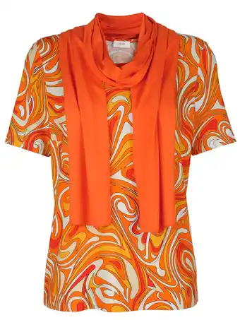 Klingel Shirt met sjaal mona oranje/geel aanbieding