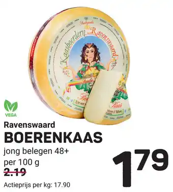 Ekoplaza Ravenswaard BOERENKAAS 100g aanbieding