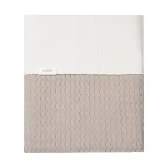 Babypark Koeka amsterdam wafel wiegdeken - cotton fleece - clay aanbieding