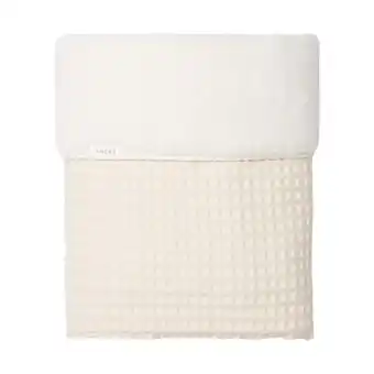 Babypark Koeka oslo teddy ledikantdeken - wafel - natural / pebble aanbieding