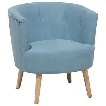 Beliani Fauteuil stof blauw odenzen aanbieding