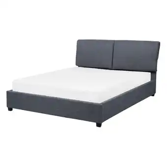 Beliani Waterbed stof grijs 140 x 200 cm belfort aanbieding