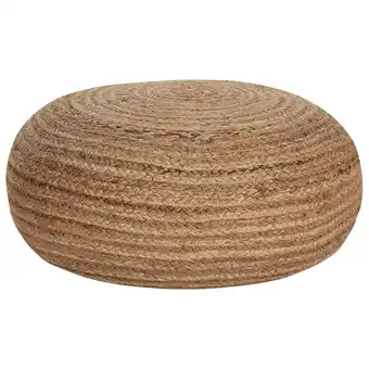 Beliani Poef jute beige tifelt aanbieding