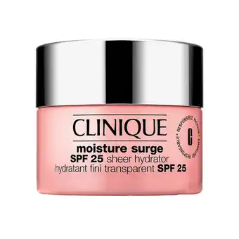 Douglas Clinique moisture surge spf 25 sheer hydrator aanbieding