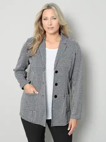 Klingel Jersey blazer van stretchmateriaal m. collection zwart aanbieding