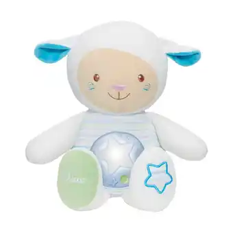 Babypark Chicco schaapje met lieve woordjes nachtlamp blauw aanbieding