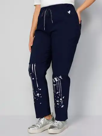 Klingel Jogpants met print miamoda marine aanbieding