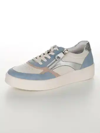 Klingel Sneaker met rits remonte lichtblauw/wit/roze aanbieding