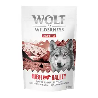 Zooplus 3x180g wild bites high valley rund wolf of wilderness hondensnacks aanbieding