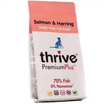 Zooplus 2x1,5kg premiumplus zalm en haring thrive kattenvoer aanbieding