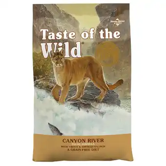 Zooplus 2x6,6kg canyon river feline taste of the wild kattenvoer aanbieding