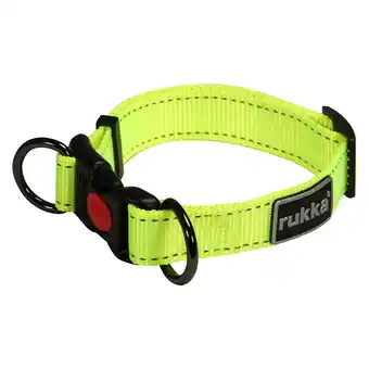 Zooplus Rukka bliss neon halsband, geel xs hond aanbieding