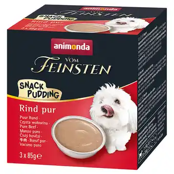 Zooplus 21x85g rund puur animonda delicatesse adult snack pudding hondenvoer nat aanbieding