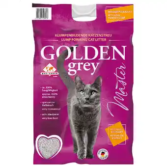 Zooplus 2 x 14 kg golden grey master kattenbakvulling aanbieding
