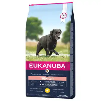 Zooplus 2x15kg caring senior large breed huhn eukanuba hundefutter trocken aanbieding