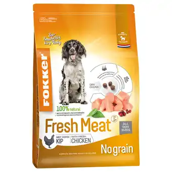 Zooplus 13kg + fresh meat fokker hondenvoer aanbieding