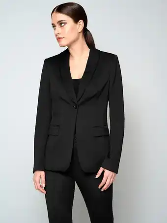 Klingel Blazer met sjaalkraag alba moda zwart aanbieding