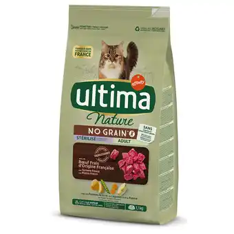 Zooplus Ultima nature no grain sterilized rund kattenvoer - voordeelpakket: 4 x 1,1 kg aanbieding