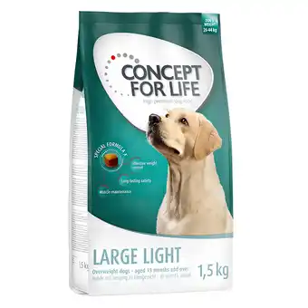 Zooplus 4x 1,5kg large light concept for life hondenvoer aanbieding